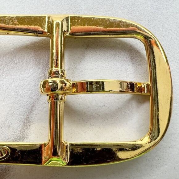 Vintage Gold Tone Simple Basic Belt Buckle for up to 1 Inch Belt - Picture 8 of 9